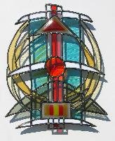 Vitrail de Leo Amery : WINGED TOTEM
