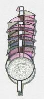 Vitrail de Leo Amery : PINK PENDULUM