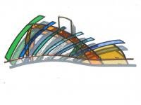 Vitrail de Leo Amery : BLOWING THE GRASS