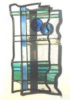 Vitrail de Leo Amery : ONCE IN A BLUE MOON