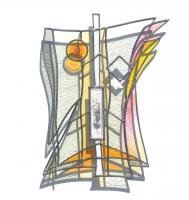 Vitrail de Leo Amery : DAY FROM DAWN