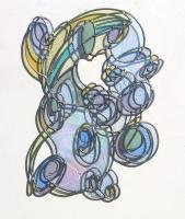 Vitrail de Leo Amery : Wisteria Blossom II 