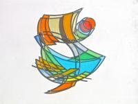 Vitrail de Leo Amery : Kite Surfing II