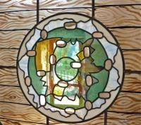 Vitrail de Leo Amery : Maison de détails (oeil)