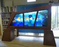 Vitrail de Leo Amery : Plongee dans les abysses de la finance (detail)