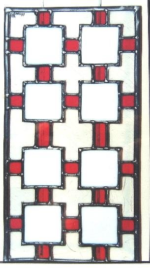 vitrail EIGHT WHITE SQUARES Leo Amery
