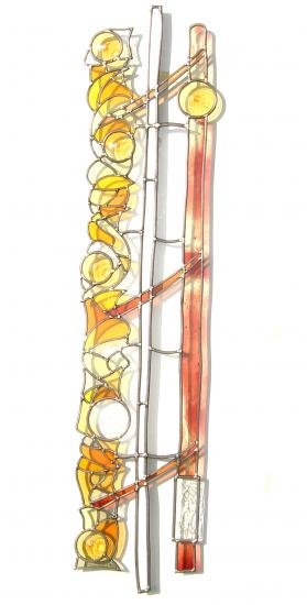 vitrail VOLCANIC TOTEM II Leo Amery