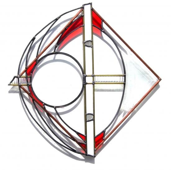 vitrail TOTEM DE CHASSE Leo Amery