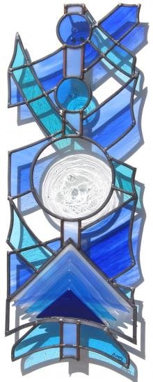 vitrail SUMMER SKY TOTEM Leo Amery