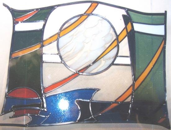 vitrail RIGHT AROUND THE WORLD Leo Amery