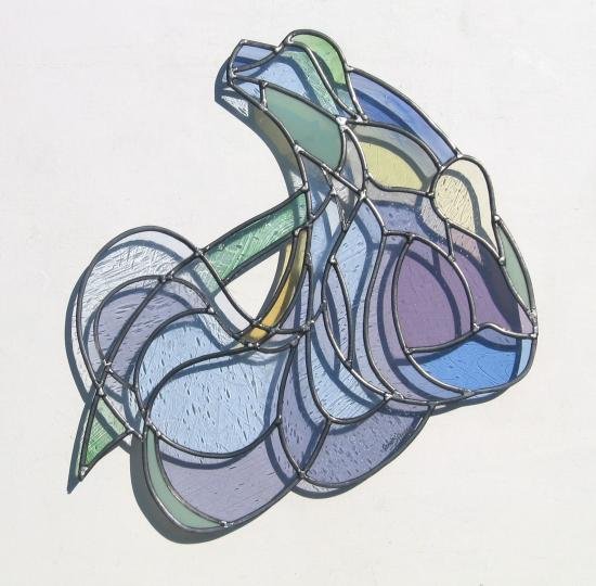 vitrail Wisteria Blossom I  Leo Amery