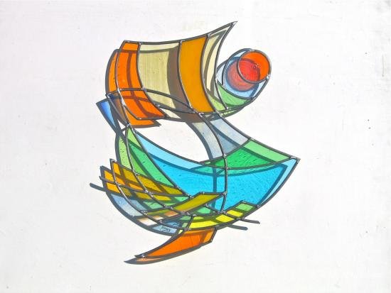 vitrail Kite Surfing II Leo Amery