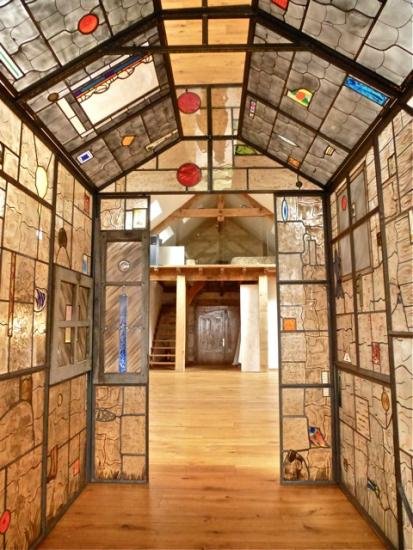 vitrail Maison de détails (intérieur) Leo Amery