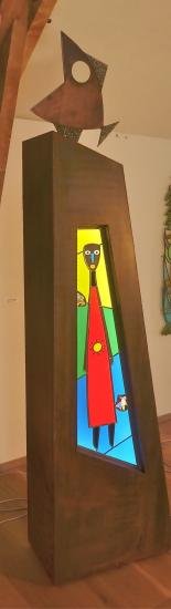 vitrail La MaasaÃ¯ Leo Amery
