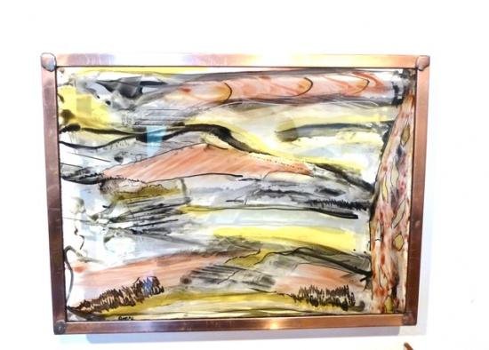 vitrail Paysage 3 Leo Amery