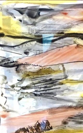 vitrail Paysage 3 Détail Leo Amery