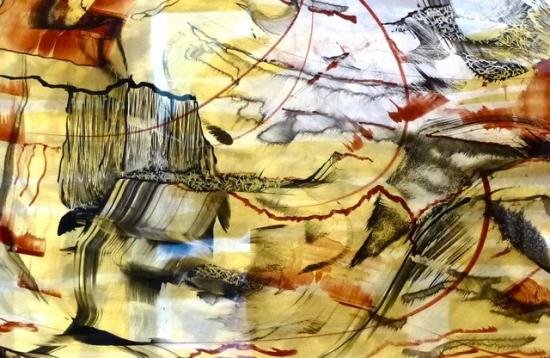 vitrail Paysage 4 Détail Leo Amery