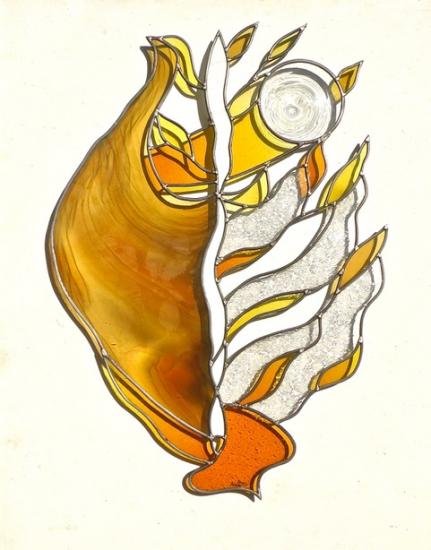 vitrail Danse d'Automne Leo Amery