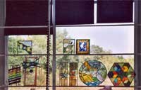 Leo amery vitrail art contemporain contemporary stained glass relief